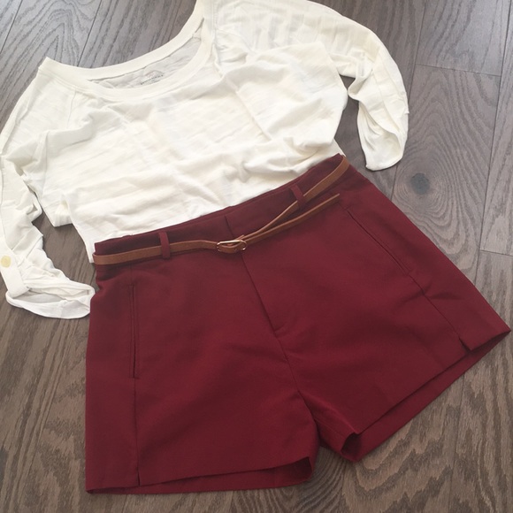 Active USA Pants - Dressy wine colored shorts